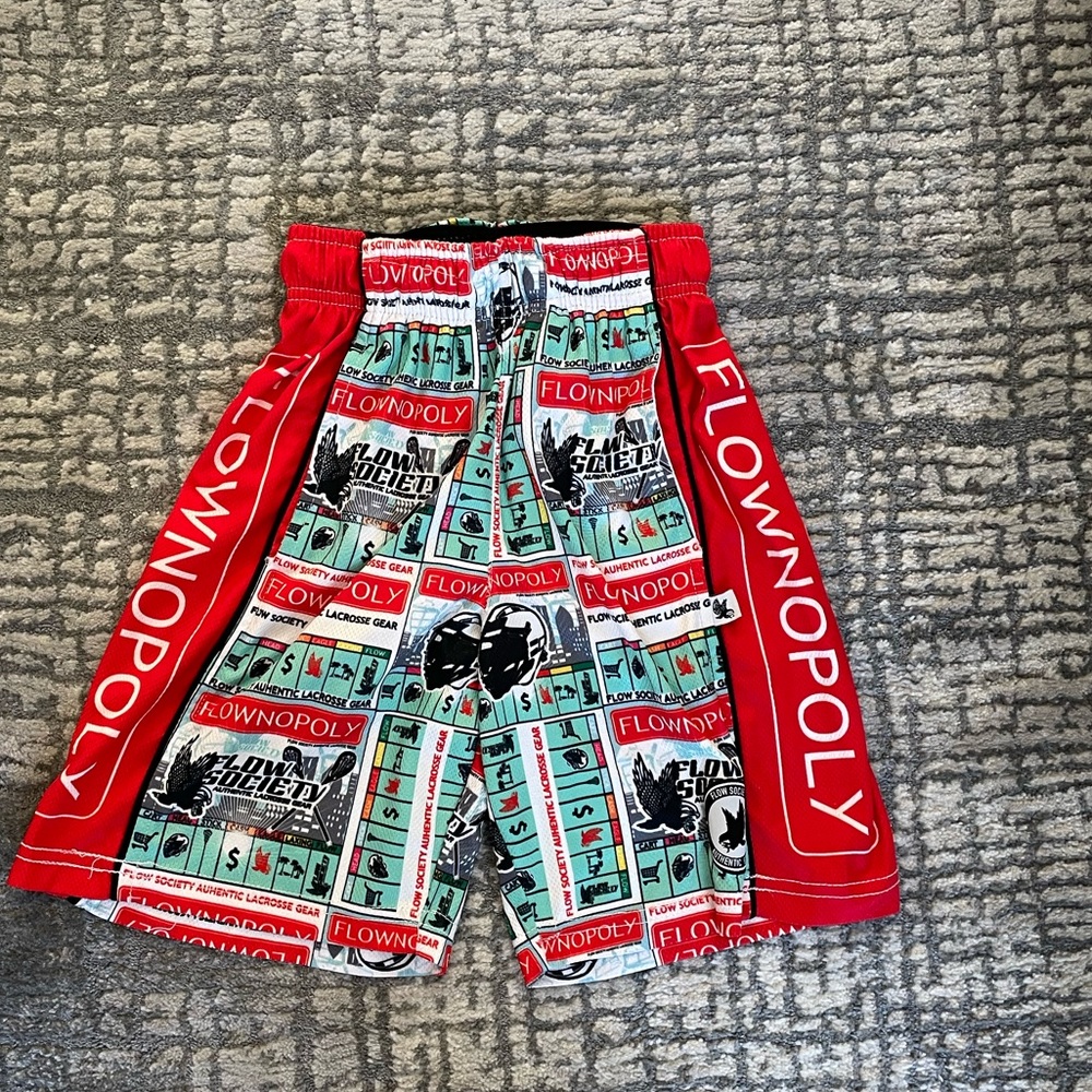 FLOW SOCIETY Boys- Like New  - monopoly shorts - XS